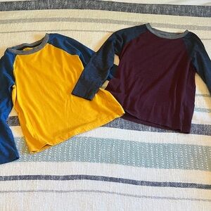 Old Navy Kids Long Sleeve Raglan Tees - Lot of 2